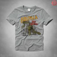 heren abercrombie fitch korte t-shirt crewneck lichtgrijs godzilla Shop Utrecht q3bjo190